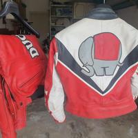 TUTA IN PELLE - logo DUCATI "vintage"