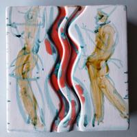 vaso ceramica Curcio anni 80 