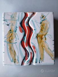 vaso ceramica Curcio anni 80 