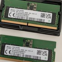 Ram sodimm ddr5 8GB 5600mhz (2 banchi disponibili)
