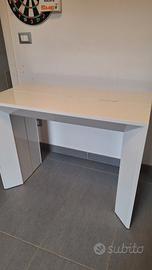 tavolo consolle bianco lucido