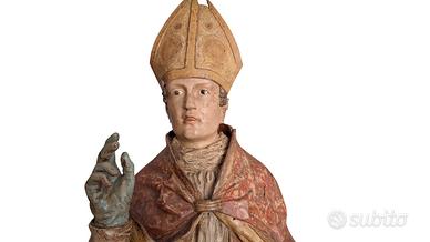 statua legno Santo