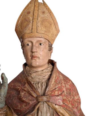 statua legno Santo
