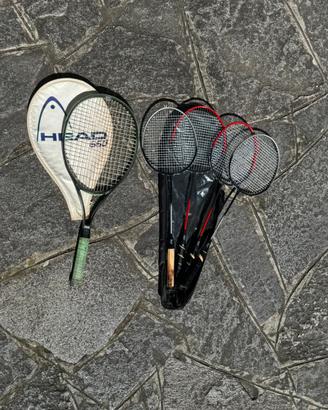 racchetta da tennis VINTAGE HEAD 660 set Badminton