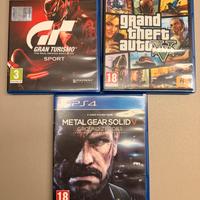 Giochi ps4 - gta gran turismo metal gear