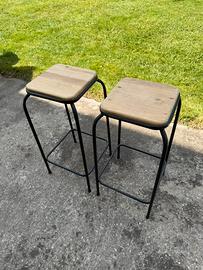 Coppia sgabelli stile industriale Maison Du Monde