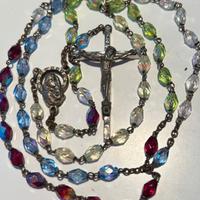 Rosario anni '60 in perle di vetro