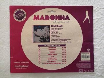 Madonna True Blue cartonato Gazzetta dello Sport