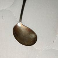 cucchiaio pappa argento storto vintage 