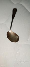 cucchiaio pappa argento storto vintage 