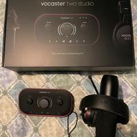 Focusrite Vocaster Two Studio Podcast - microfono