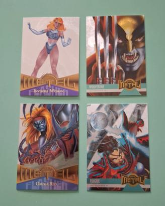 Trading cards Marvel Metal Silver Flasher lotto