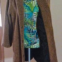 Cappottino colore cammello con inserti brillanti