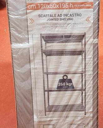 Tre scaffali MACISTE ad incastro in metallo