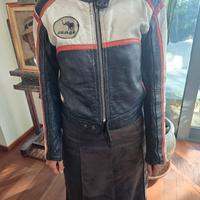 giacca moto vintage pelle