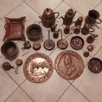 Lotto articoli in rame