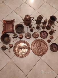 Lotto articoli in rame