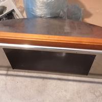 Cappa inox legno 90 rustico moderno