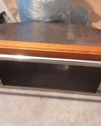 Cappa inox legno 90 rustico moderno