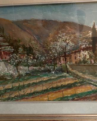 Dipinto olio su tela di Frigerio