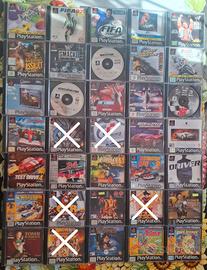 58 dischi originali videogiochi PS1 da collezione