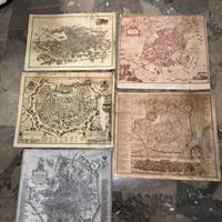 LOTTO 5 PIANTE TOPOGRAFICHE ANTICHE DI MILANO