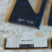 Crucial Ballistix 3600 MHz CL16, 2x8gb DDR4