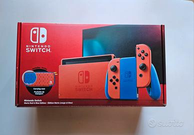 Nintendo Switch mario red blue completa