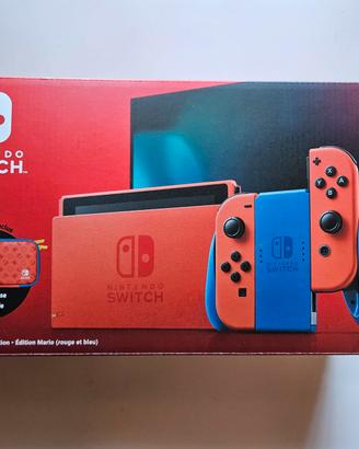 Nintendo Switch mario red blue completa