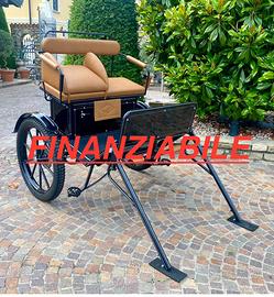 Carrozza per cavalli gig con ruote gonfiabili