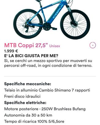bici elettrica nuova