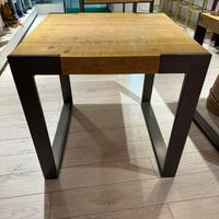 Tavolo in legno e ferro battuto