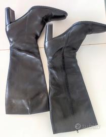 Stivali neri donna pelle 