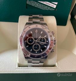 Rolex Daytona acciaio nero 116520 pellicolato
