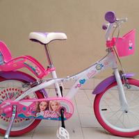 Bicicletta bimba 16" barbie come nuova 