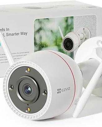 Telecamera WiFi Esterno 3mp, Videocamera Sorveglia