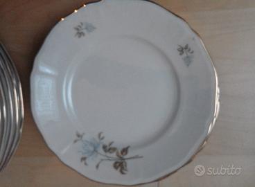 Set di piatti bordo oro