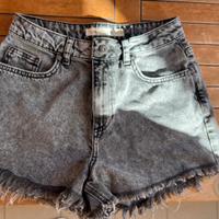 Pantaloncini jeans neri 