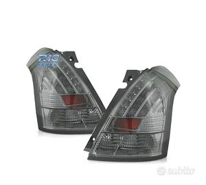 FANALI PER SUZUKI SWIFT 05-10 LED FONDO CROMATO FU