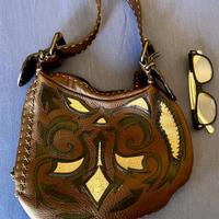 Borsetta ORIGiNALE a spalla FENDI selleria marrone