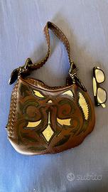 Borsetta ORIGiNALE a spalla FENDI selleria marrone