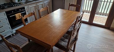 Tavolo da cucina e 6 sedie (Marca Del Tongo)