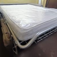 DIVANO LETTO A RIBALTA IN VERA PELLE SOTTOCOSTO