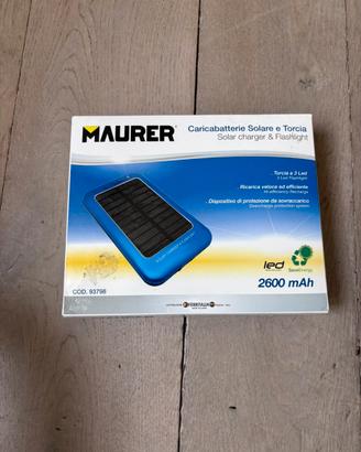 Caricabatterie Solare e Torcia a LED MAURER
