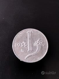 1 Lira 1955 Cornucopia Italia