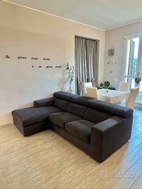 Divano Nero Poltronesofá con chaise longue