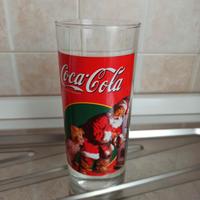 Bicchiere vetro coca cola natale collezione