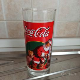 Bicchiere vetro coca cola natale collezione