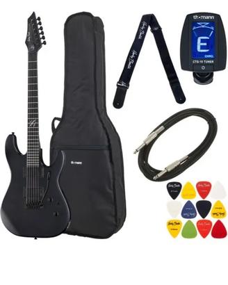 Chitarra Harley benton con gli accessori in foto