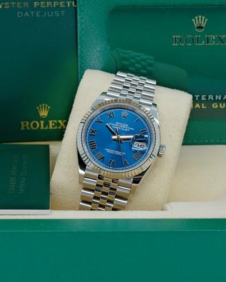 ROLEX DATEJUST 126234 BLU 07/26 NUOVO MAI USATO